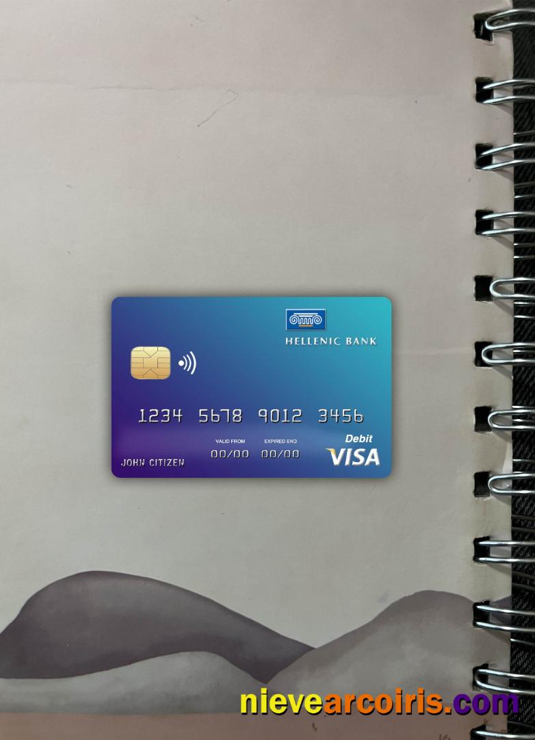 Cyprus Hellenic bank visa card photolook